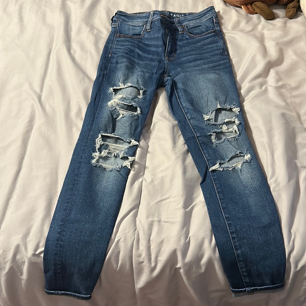 American Eagle dark wash skinny jeans